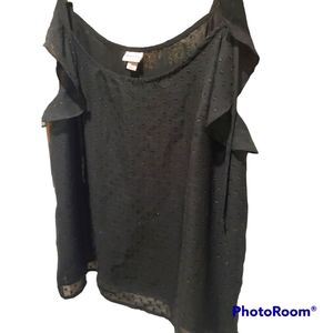 🆕️ Merona Black Sheer Sleeveless Blouse